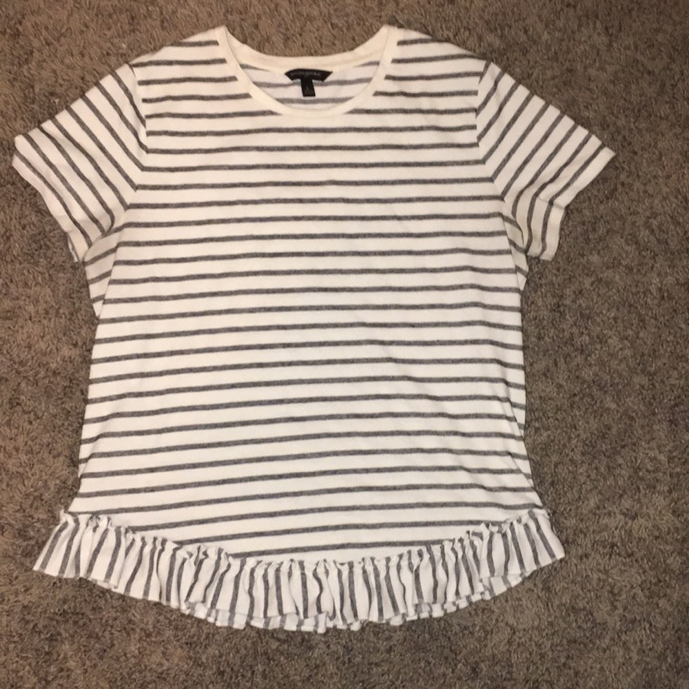 Stripped Banana Republic Peplum